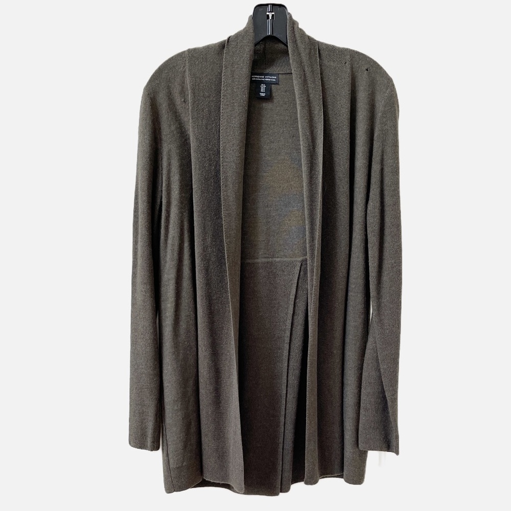 Adrienne Vittadini Merino Wool Cardigan Sweater Size Small